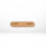 Elegante Wandhaken aus Holz mit Messingakzenten – Platzsparende Organizer