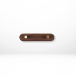 Elegante Wandhaken aus Holz mit Messingakzenten – Platzsparende Organizer