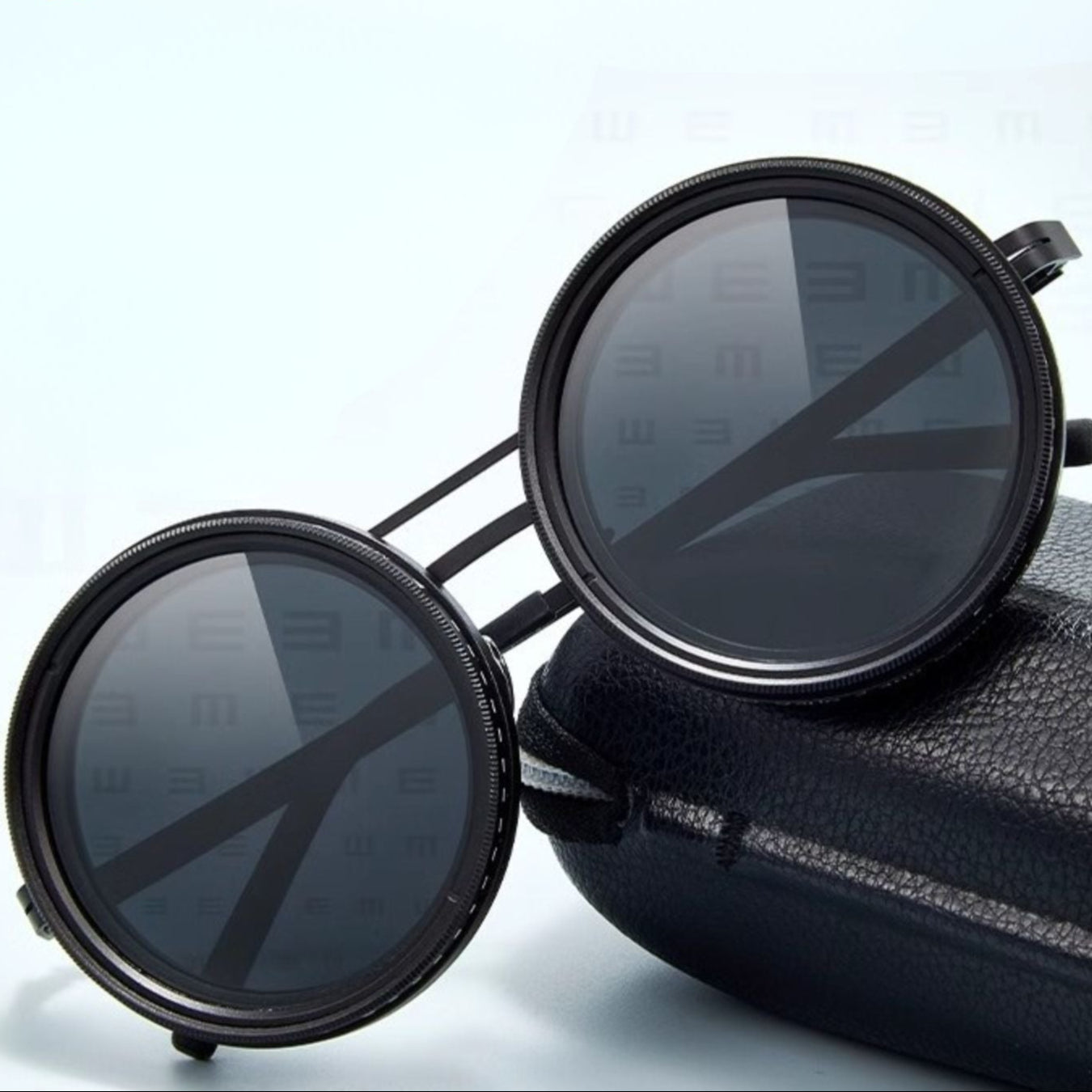 Polarisierte Sonnenbrille im Retro-Stil – Unisex mit einstellbarem Lichtfilter