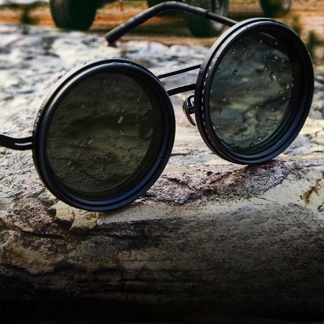Polarisierte Sonnenbrille im Retro-Stil – Unisex mit einstellbarem Lichtfilter