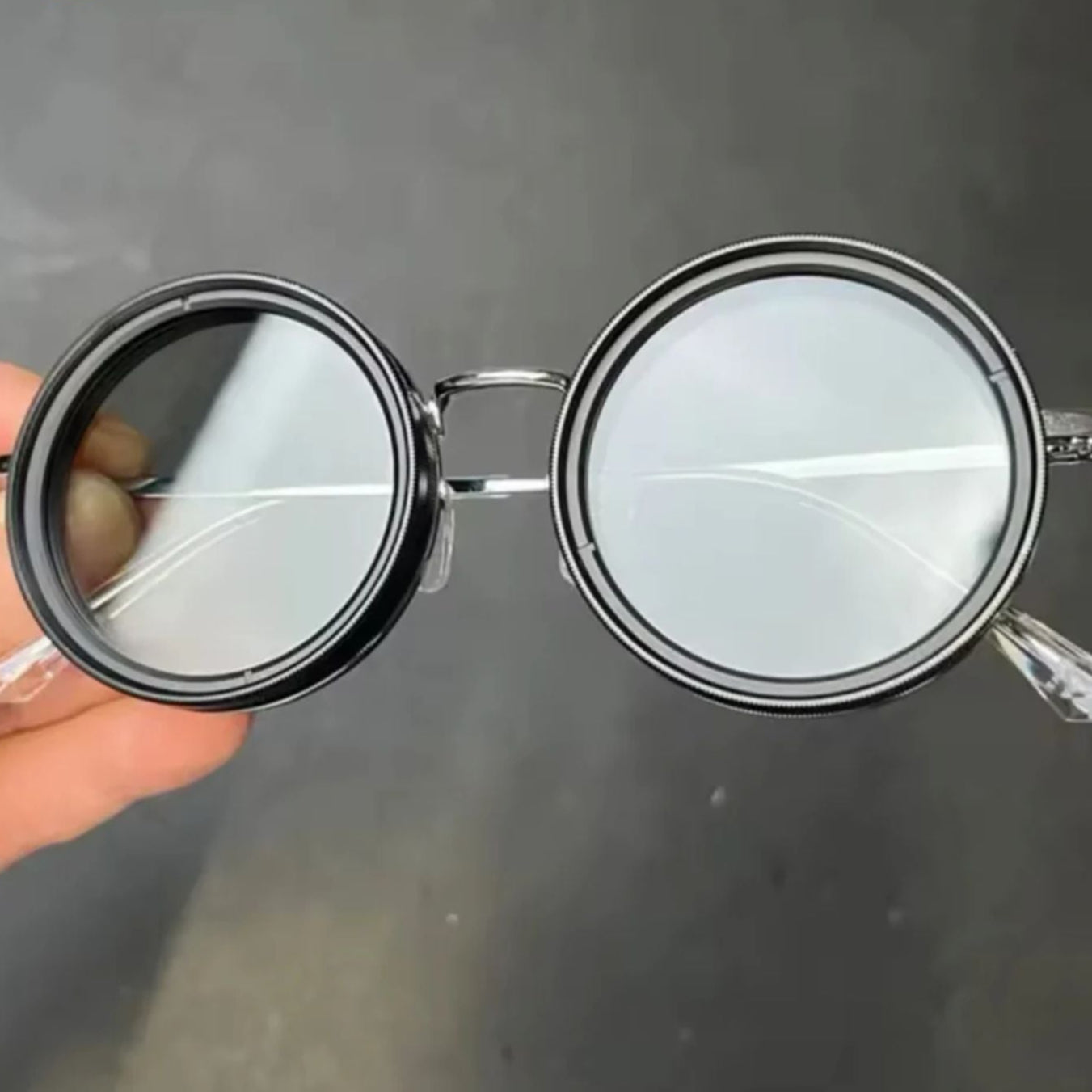 Polarisierte Sonnenbrille im Retro-Stil – Unisex mit einstellbarem Lichtfilter