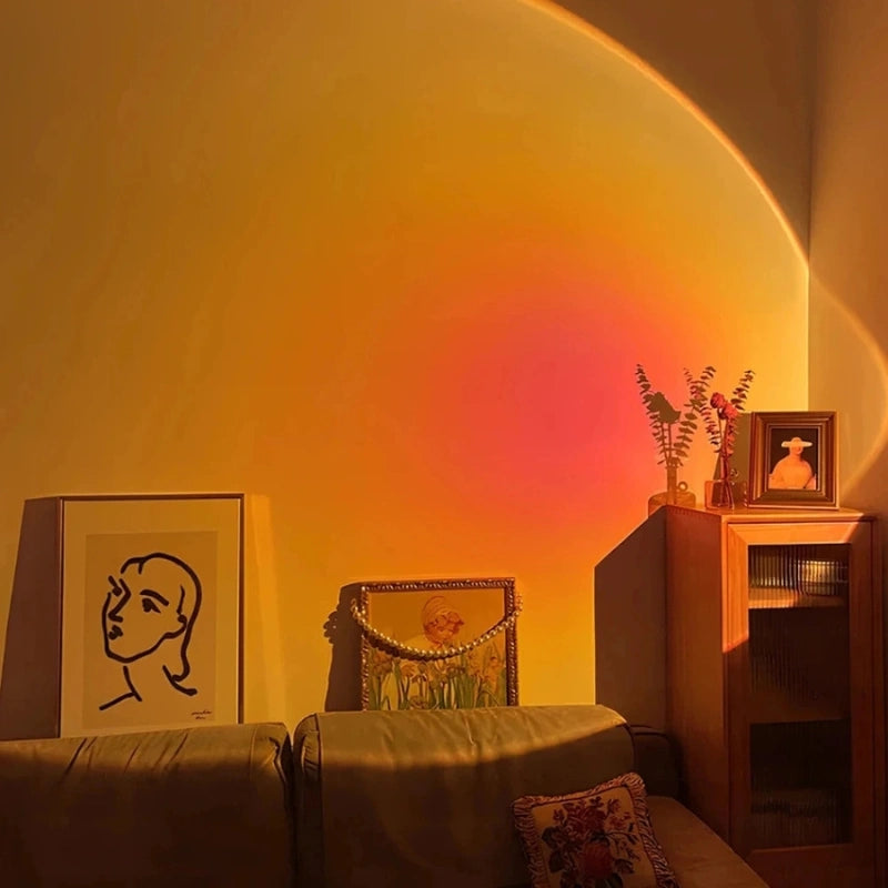 Sonnenuntergang Projektorlampe - LED Licht für entspannte Atmosphäre