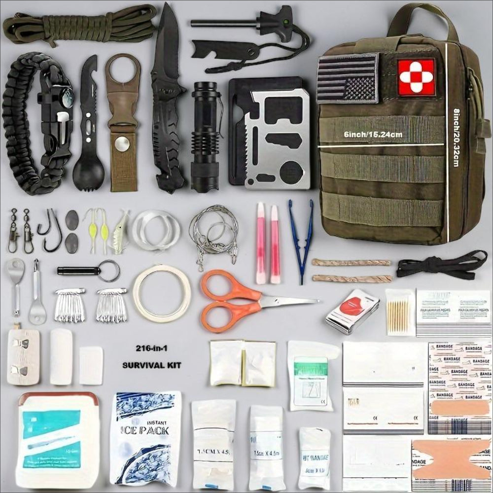 Praktisches Notfallset für Outdoor-Abenteuer