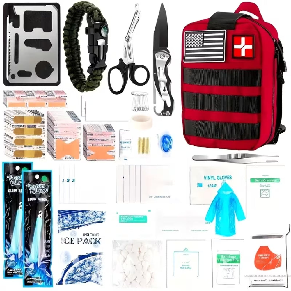 Alleskönner Notfallset für Abenteuer und Outdoor-Aktivitäten