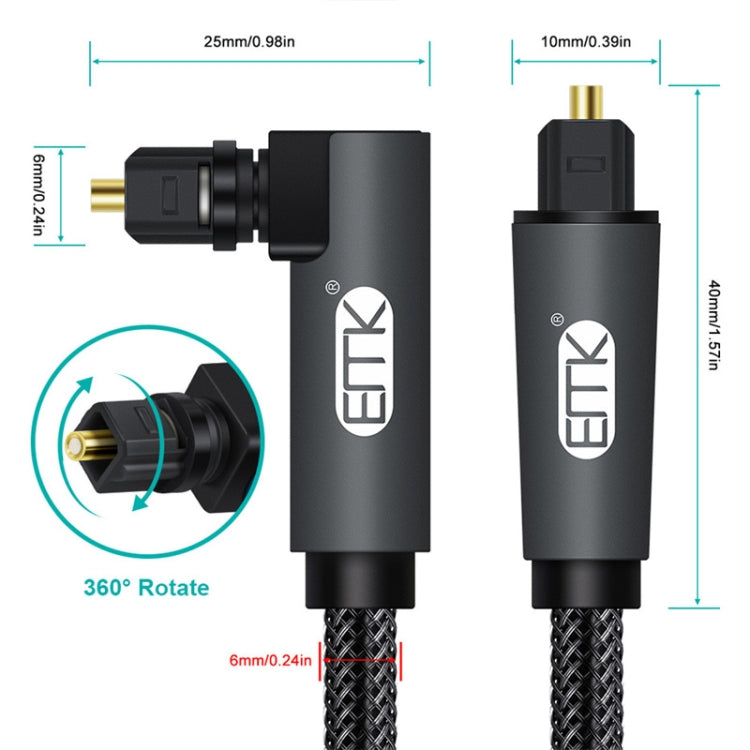 FlexiKabel | 90° Drehstecker für flexible Audioverbindungen, 8m
