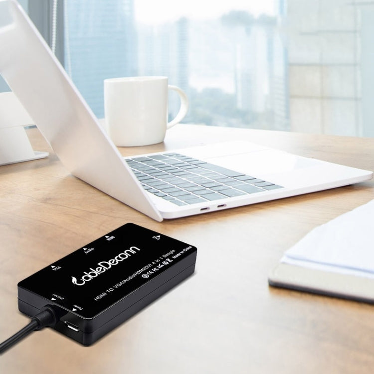 KlarLink | 15 cm HDMI zu VGA und DVI Kabel für HDTV-Monitore