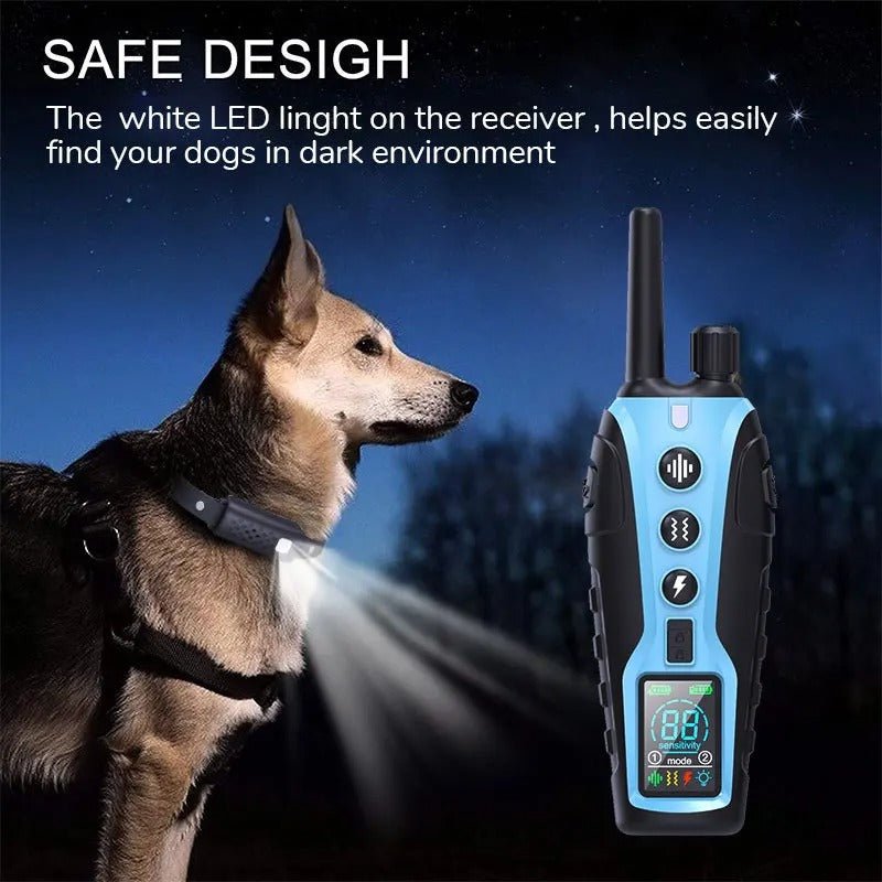 Fernbedienbares Hundetraining Halsband – 2000 m Reichweite & 99 Stufen