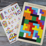 TangramIQ - Creative 3D Wooden Puzzle for Kids and Montessori Learning Toy