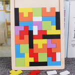 TangramIQ - Creative 3D Wooden Puzzle for Kids and Montessori Learning Toy