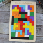 TangramIQ - Creative 3D Wooden Puzzle for Kids and Montessori Learning Toy