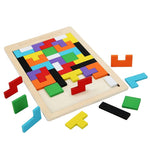 TangramIQ - Creative 3D Wooden Puzzle for Kids and Montessori Learning Toy
