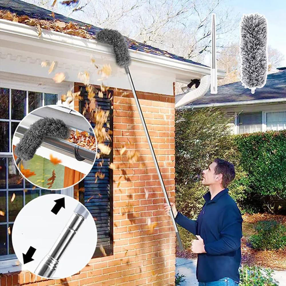 Telescopic duster - 5 meter reach and washable