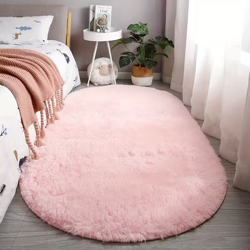 Ovaler Hochflor-Teppich | Weich und Pflegeleicht für Ihr Zuhause