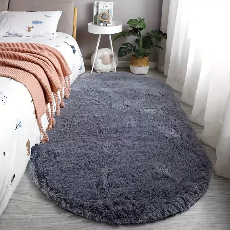Ovaler Hochflor-Teppich | Weich und Pflegeleicht für Ihr Zuhause