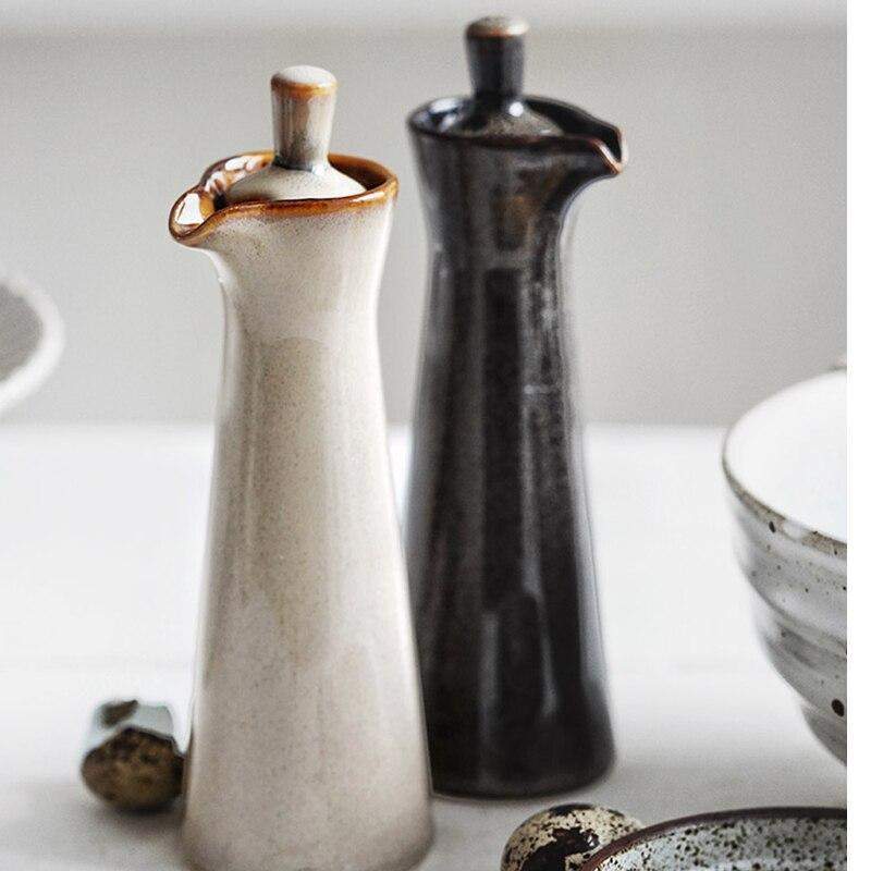 Elegante Öl- und Essigflasche aus hochwertigem Keramik