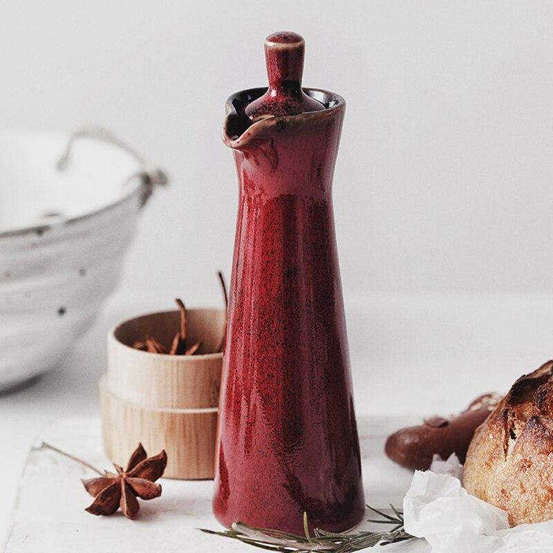 Elegante Öl- und Essigflasche aus hochwertigem Keramik