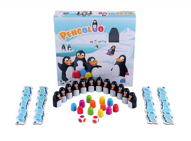 Familien-Brettspiel „Memo-Spaß“ mit lustigen Pinguinen