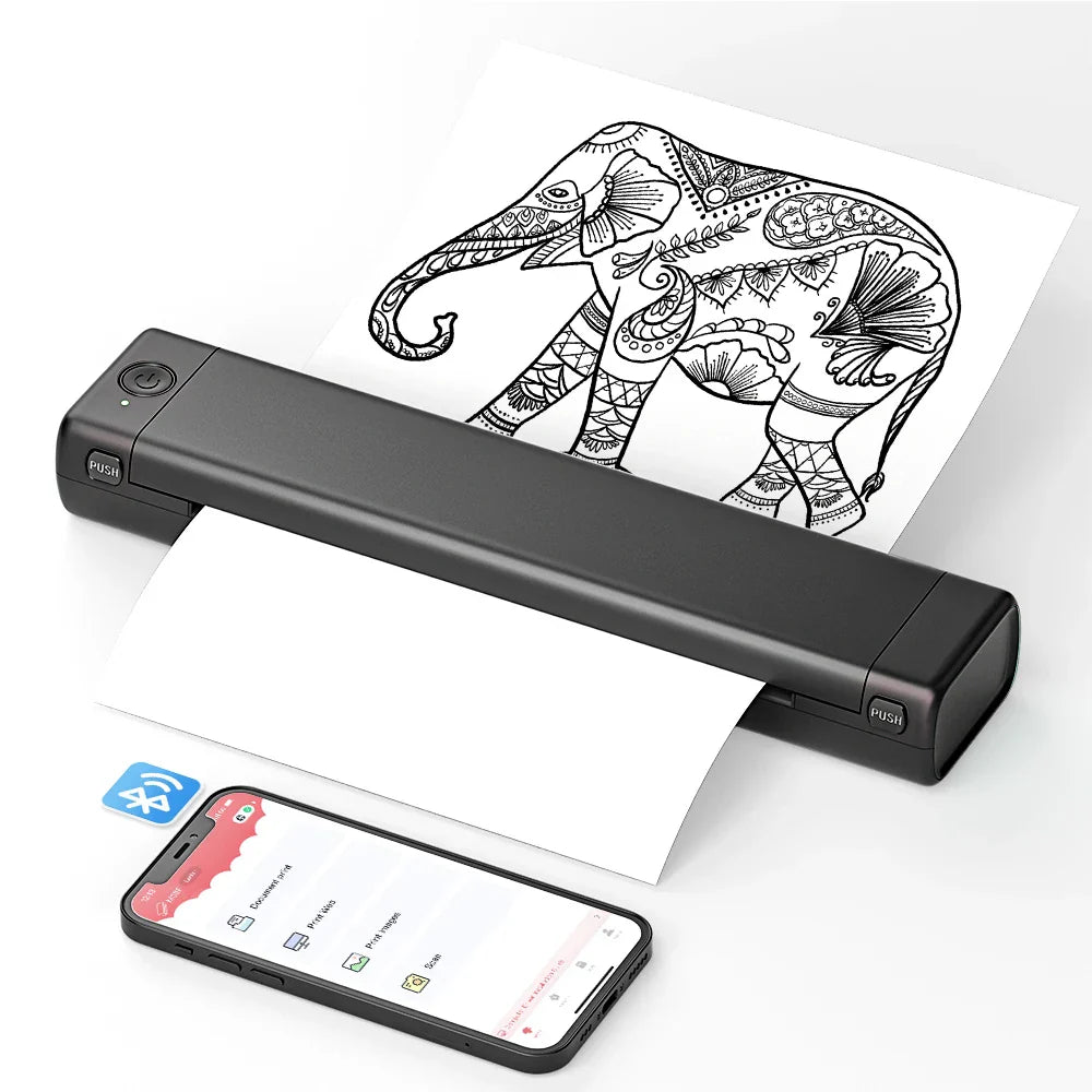 Tragbarer Smart-Drucker für Smartphone und Laptop