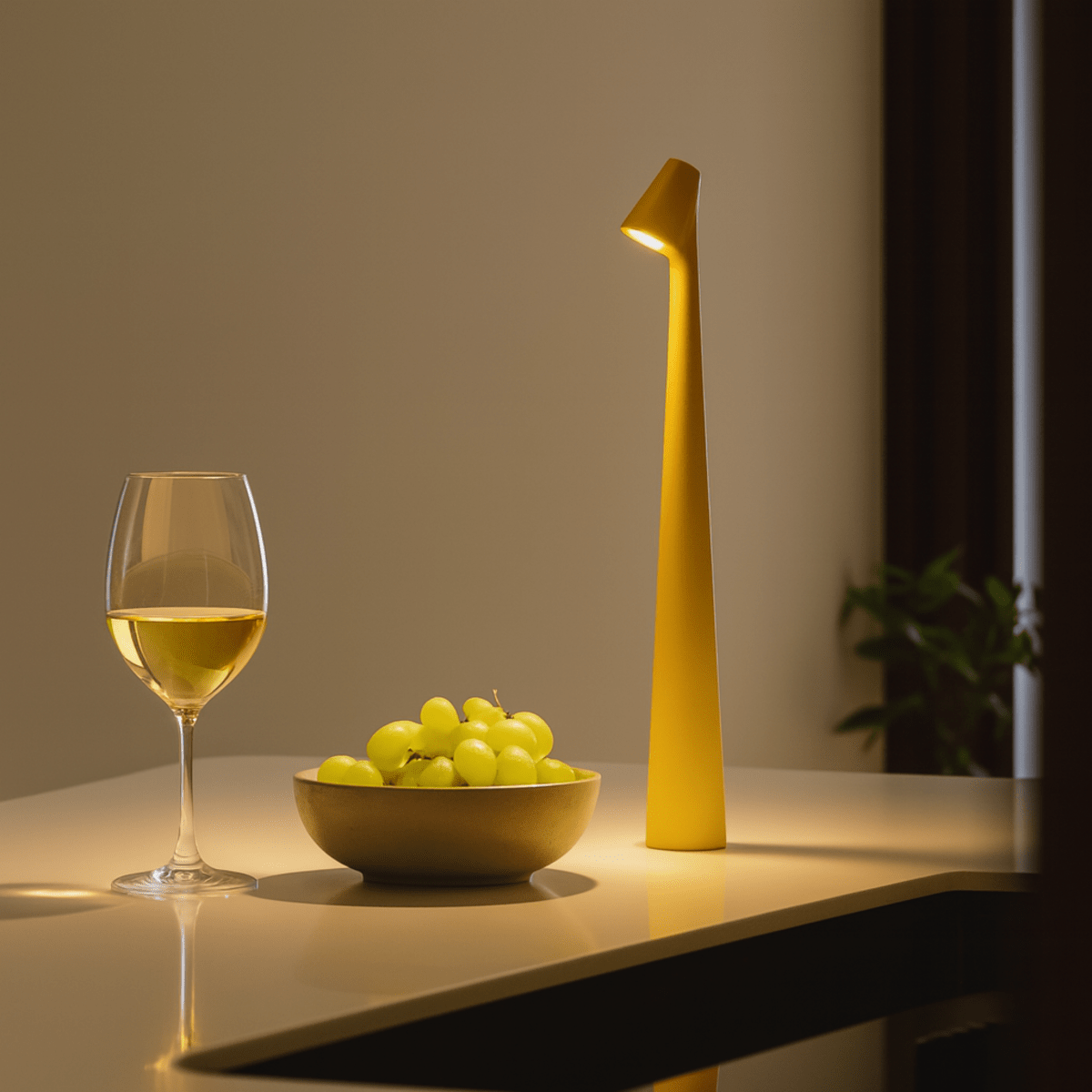 Stylische Tischlampe | Kabellos Dimmbar | Metallgehäuse | Wiederaufladbare Batterie mit 20 Stunden Laufzeit
