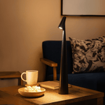 Stylische Tischlampe | Kabellos Dimmbar | Metallgehäuse | Wiederaufladbare Batterie mit 20 Stunden Laufzeit