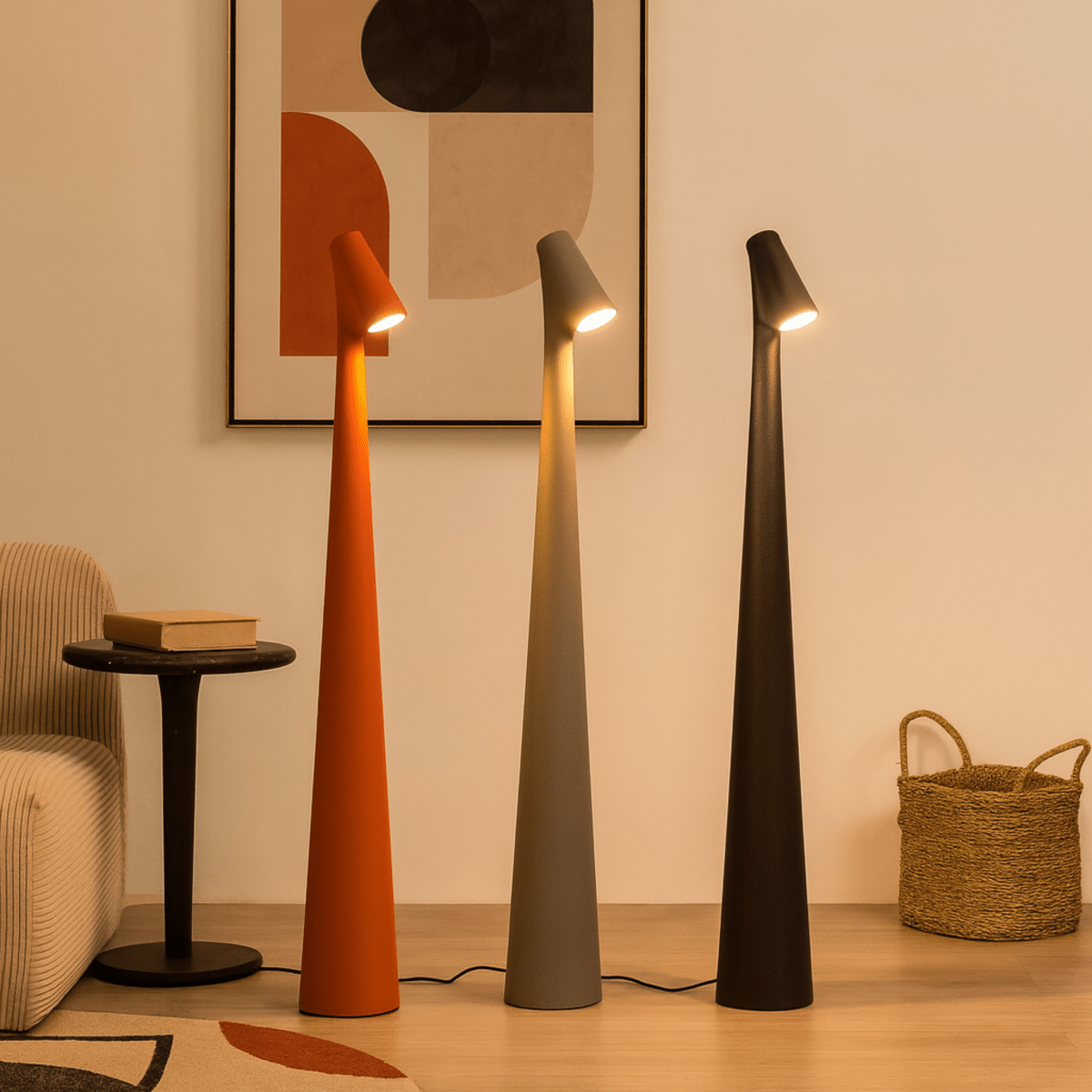 Stylische Tischlampe | Kabellos Dimmbar | Metallgehäuse | Wiederaufladbare Batterie mit 20 Stunden Laufzeit