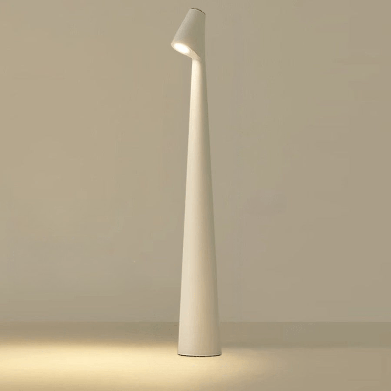 Stylische Tischlampe | Kabellos Dimmbar | Metallgehäuse | Wiederaufladbare Batterie mit 20 Stunden Laufzeit