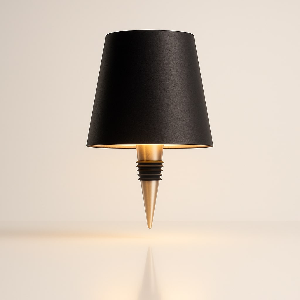 Stimmungsvolle Tischlampe | Flaschenleuchte ohne Kabel