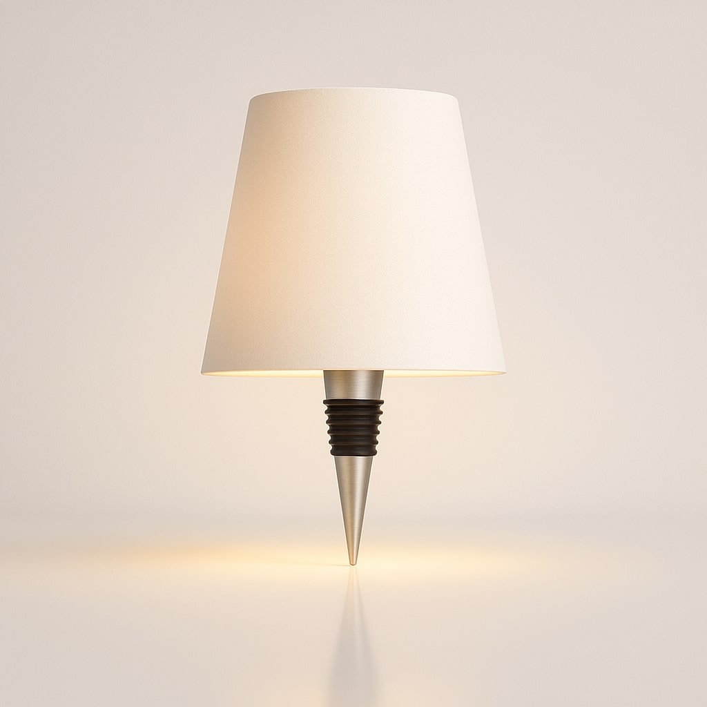 Stimmungsvolle Tischlampe | Flaschenleuchte ohne Kabel