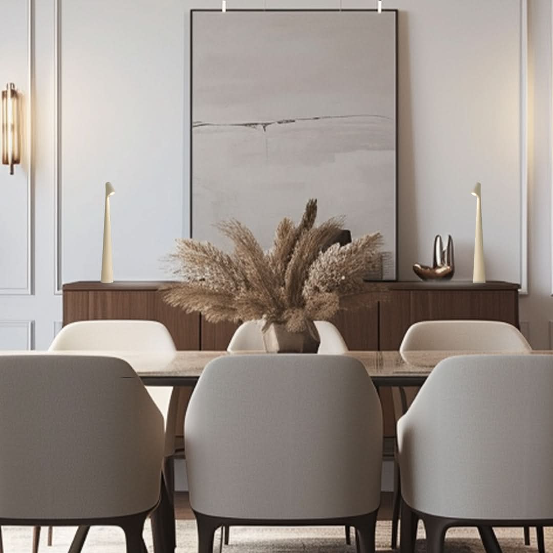 Stilvolle Tischlampe | Kabelloses LED-Design | 3-stufige Touch-Dimmung