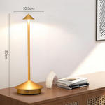 Elegante Tischlampe | Kabellose Freiheit | Touch-Dimmer, USB-Ladefunktion