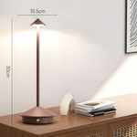 Elegante Tischlampe | Kabellose Freiheit | Touch-Dimmer, USB-Ladefunktion