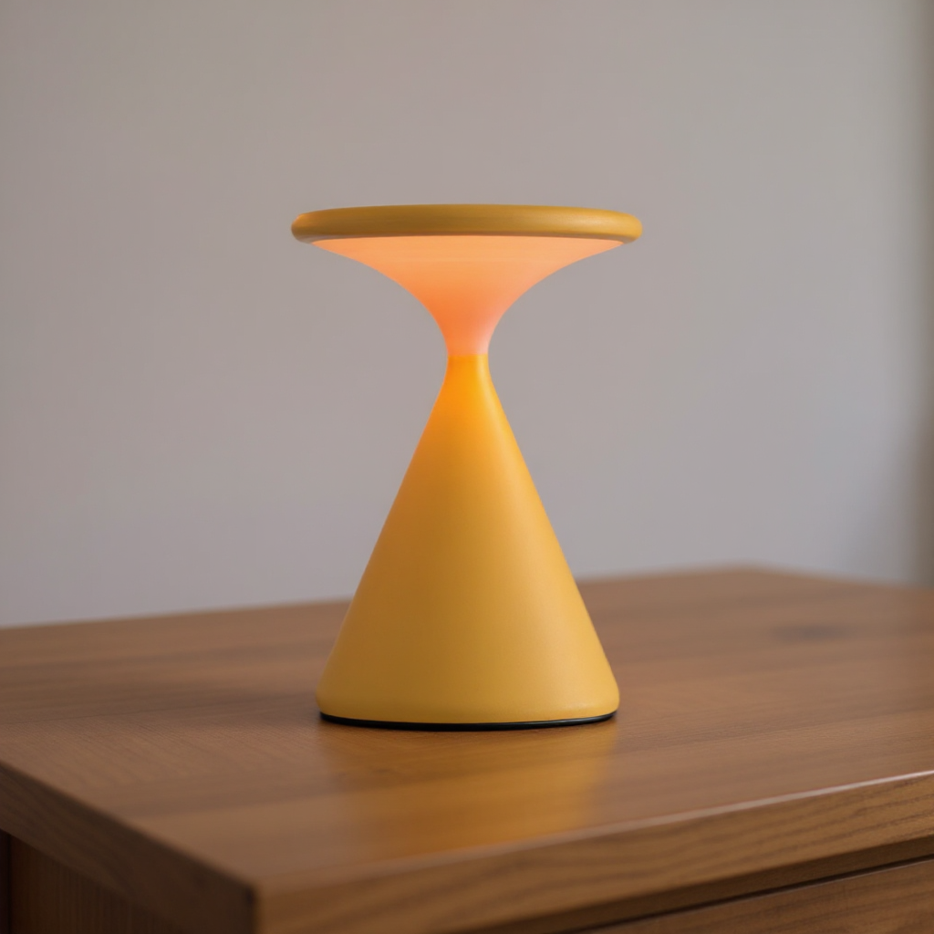 Kabellose Sanduhr Tischlampe – Elegante, wiederaufladbare Beleuchtung