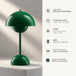 Elegante kabellose Tischlampe mit dimmbarem LED-Licht