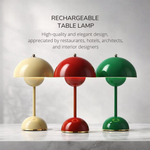 Elegante kabellose Tischlampe mit dimmbarem LED-Licht