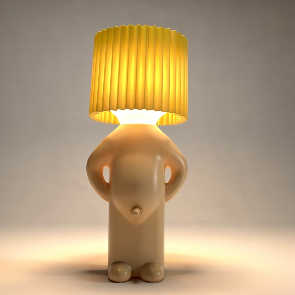 Tischlampe | Sanftes Licht | Platzsparendes Design | LumoGlow