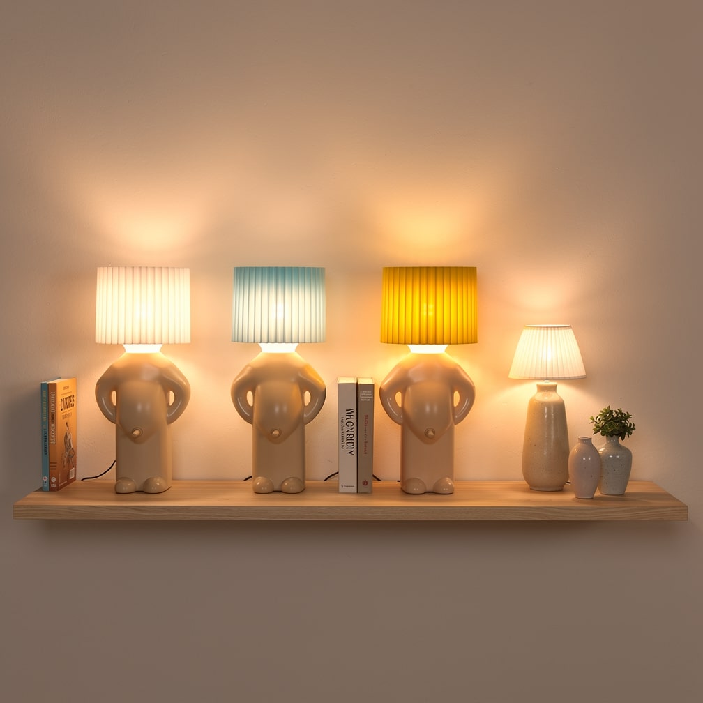 Tischlampe | Sanftes Licht | Platzsparendes Design | LumoGlow
