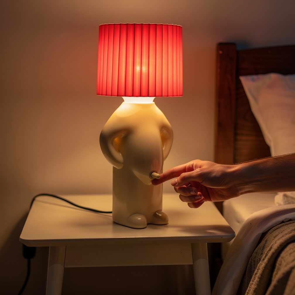 Tischlampe | Sanftes Licht | Platzsparendes Design | LumoGlow