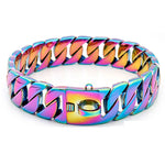Starker Halsband aus Edelstahl für große Hunde – Metallhalsband