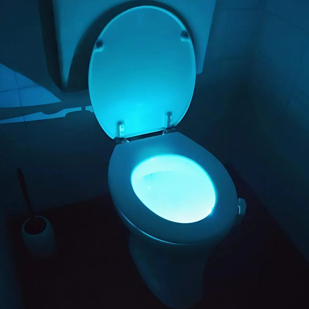 Bewegungsgesteuertes Nachtlicht für die Toilette – 8 Farben LED