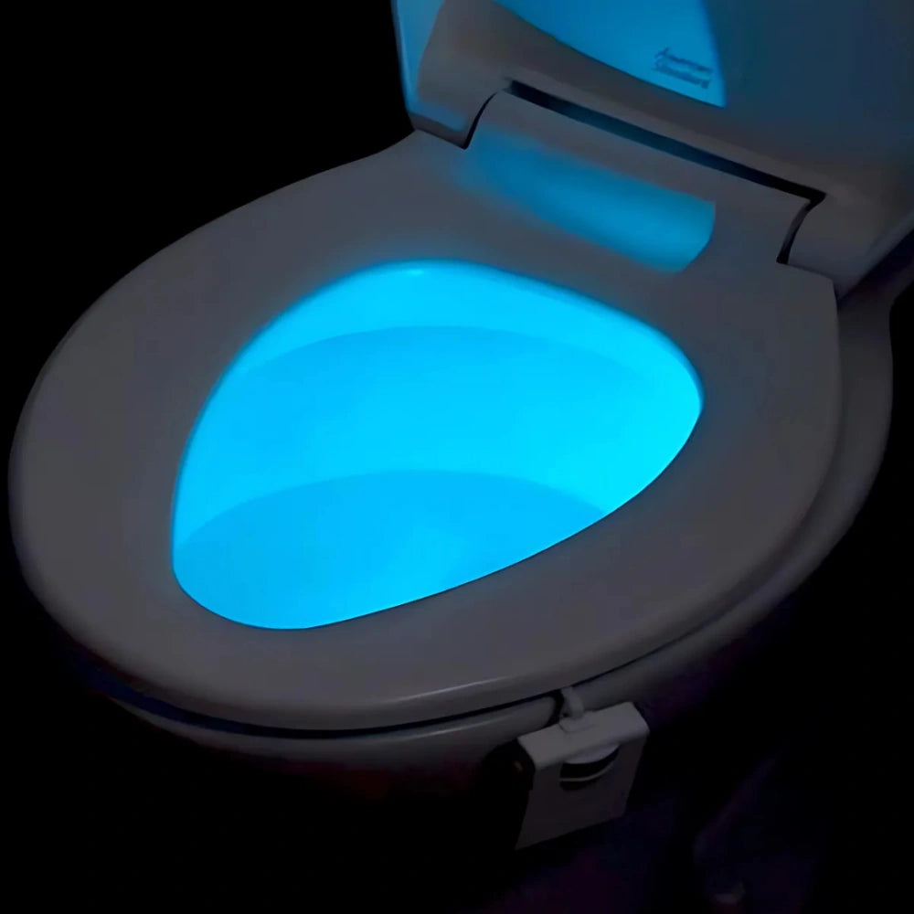 Bewegungsgesteuertes Nachtlicht für die Toilette – 8 Farben LED