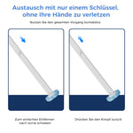 Einweg-Toilettenbürste | Antibakteriell | Hygienische Schwammköpfe | HygienePro