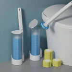 Disposable toilet cleaner with innovative sponge heads