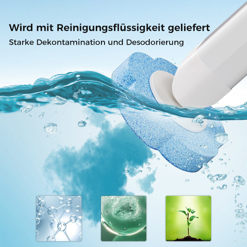 Disposable toilet cleaner with innovative sponge heads