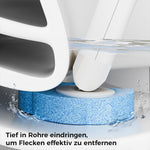 Disposable toilet cleaner with innovative sponge heads