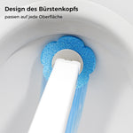 Disposable toilet cleaner with innovative sponge heads