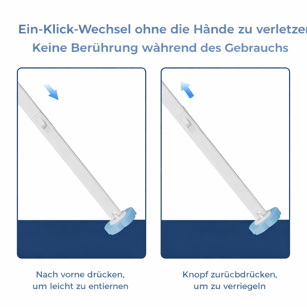 Toilettenbürsten-Set | Hygienische Reinigung | Einweg-System | HygienePro