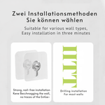 Toilettenpapierhalter mit Regal | Bohrfreie Wandmontage | Klebehalterung
