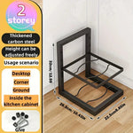 Praktischer Küchenregal für Töpfe und Pfannen | Flexibel und Kompakt