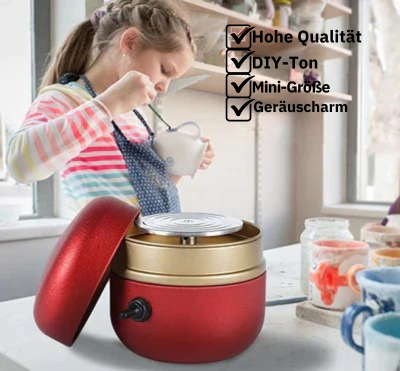 Kreative Keramikdrehscheibe | Kompakte Mini-Töpferscheibe für Zuhause