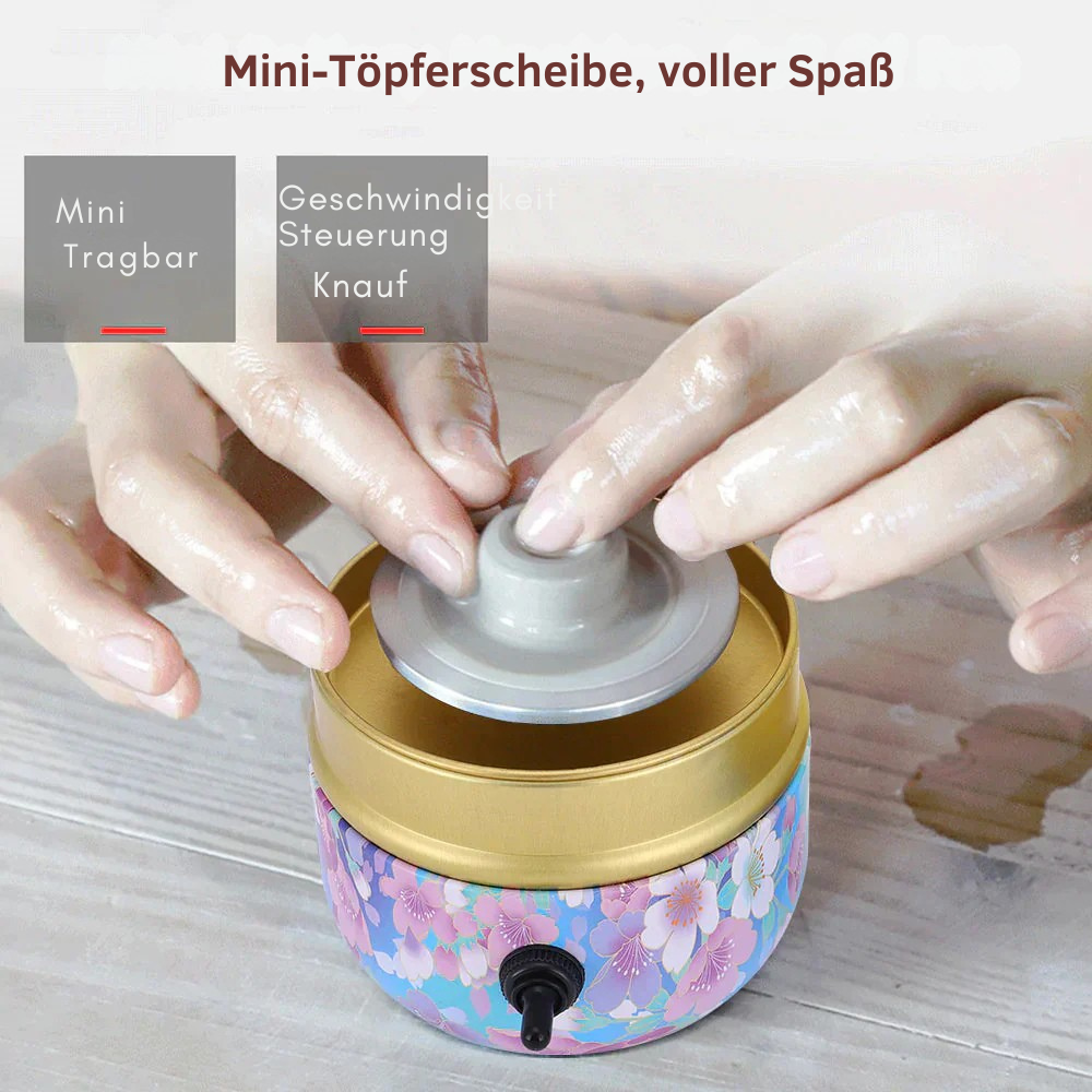 Kreative Keramikdrehscheibe | Kompakte Mini-Töpferscheibe für Zuhause